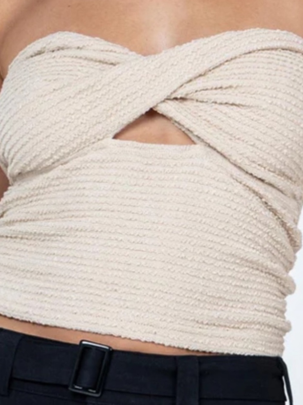 Princess Polly Jaynee Strapless Top Beige
